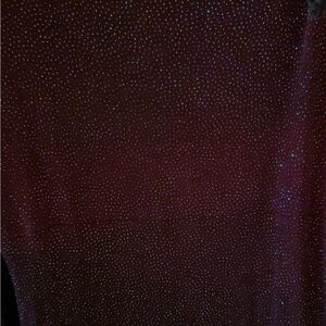 Ronni Nicole Burgundy Sparkle Dress